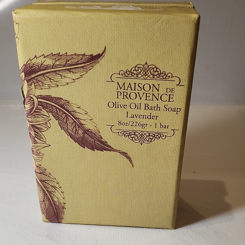 Maison De Provence Olive Oil Bath Bar Soap Lavendar Box